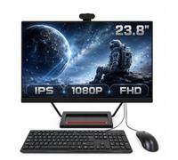 PC de escritorio todo en uno IPS de 23.8 pulgadas, uso doméstico/oficina/estudio. Core i5-7300HQ, 16 GB de RAM, SSD de 512 GB, cámara giratoria de 360°, base de carga inalámbrica, Wi-Fi de doble banda