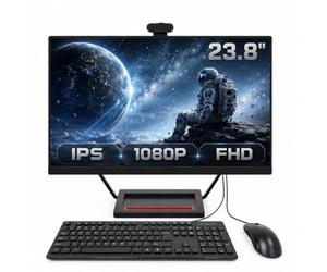 PC de escritorio todo en uno IPS de 23.8 pulgadas, uso doméstico/oficina/estudio. Core i5-7300HQ, 16 GB de RAM, SSD de 512 GB, cámara giratoria de 360°, base de carga inalámbrica, Wi-Fi de doble banda