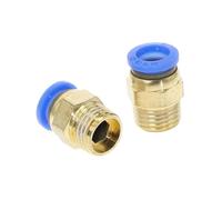 PC "empuje recto en montaje neumático empuje for conectar aire 4-12mm OD tubo de manguera 1/8" 1/4 "3/8" 1/2 "BSP conector de rosca macho(6mm OD Hose 1/4")