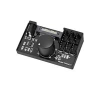 PC Fan Controller Hub - 7 x 4 x 2,8 cm Pwm Fan Splitter Hub | Computer Chassis Fans Speed Controller | 4 Pin Interface Cooling Accessories | For Workstation Server Game Room Laptop Overclocking