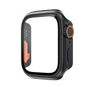 PC Firma Cover for Case 45 mm 41 mm 44 mm 44 mm 42 mm de 38 mm Actualización de apariencia de vidrio Ultra iwatch Series 8 7 SE SE2 6 5 4 3 (Color: Blanco, Tamaño: 41 mm)