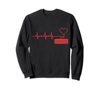 PC Gamer Heartbeat - Teclado para computadora o Teclado de Oficina Sudadera