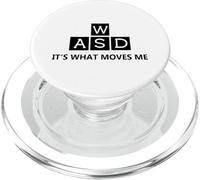 PC Gamer WASD Es lo Que me Mueve Juegos Divertidos de computadora PopSockets PopGrip para MagSafe