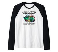 PC Gamer WASD My Way out of Bed Funny Gaming Camiseta Manga Raglan