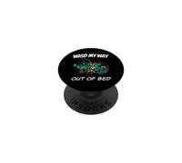 PC Gamer WASD My Way out of Bed Funny Gaming PopSockets PopGrip Adhesivo