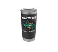 PC Gamer WASD My Way Out Of Bed Funny Gaming Vaso térmico de acero inoxidable de doble pared