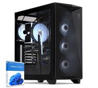 PC Gaming - SEDATECH UCCR512I1I1HF, AMD Ryzen 9 7900X 12x 4.7Ghz (max 5.6Ghz), 32 GB RAM, 2000 GB SSD, Radeon™ RX 9070 XT, Windows 11, Negro