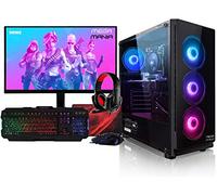 PC Gaming Ordenador de sobremesa Megamania Intel i5 10400F 4.3GHz Turbo Six Core | 16GB DDR4 | 480GB SSD | Nvidia GTX 1650 4GB | Monitor LED FullHD 22" + Kit Gaming