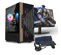 PC Racing Pack Gaming Initiation Pro AMD Ryzen 5 5600G/16GB/480GB SSD + Monitor 24" FullHD + Combo Gaming