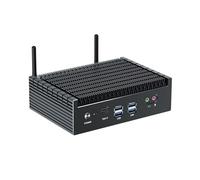 PC sin ventilador WIN11 pro, Mini Pc Core i7 1355U (10C/12T), Mini Computer DC 19V, Dual Lan, 2*HD/DP 3 Display, USB-C, WiFi6, BT5.2, 64GB RAM 2TB SSD 2TB SSD, VESA, Iris Xe Graphics, pc Fanless linux