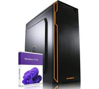 GREED® Basic PC con Intel Core i5 4590 - Ordenador de sombresa + PC rápido para la Oficina y el hogar con 3,7 GHz, 8GB RAM/Memoria - 512GB SSD - DVD+RW - USB3.0 - WLAN, Incl. Windows 11 Pro