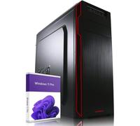 Greed® Multimedia V2 PC con AMD Ryzen 7 5700G - Ordenador de sobremesa + Home Office con 4,6 GHz, 16 GB RAM/Memoria - 512 GB SSD - DVD+RW - USB3.1 - Wi-Fi, con Windows 11 Pro