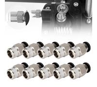 PC4-M10 Pneumatic Tube Connector,PC4-M10 Male Straight Pneumatic,PC4-M10 Conector de Tubo,PC4-M10 Connector,Conectores Neumaticos,Conector rápido Push In,Connector for 3D Printers,10pcs