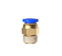 PC8-01 PC8-02 PC8-03 PC8-04 conector neumático de latón tubo de manguera de 8mm conector rápido accesorios de aire 50/100/500 Uds(PC8-02,100 PCS)