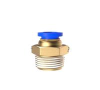 PC8-01 PC8-02 PC8-03 PC8-04 conector neumático de latón tubo de manguera de 8mm conector rápido accesorios de aire 50/100/500 Uds(PC8-03,100 PCS)