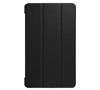 PCATEC Huawei MediaPad T3 7.0 Funda, Ultra Slim Tri-Fold Leather Case Case Stand Cover para Huawei MediaPad 3 7.0 Tablet PC (Huawei Mediapad T3 7.0, Negro)