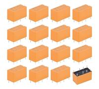 PCB Mount Power Relay Coil, 16 piezas PCB Power Relé 5V, voltaje de bobina Relé K19F-DC5V, mini relé de potencia de 8 pines, relé de alimentación mini para montaje de impresión