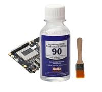 Pcb Paint - 100ml Transparent Protective Coating, Waterproof Circuit Board Repair Glue with Brush, Anti-Moisture for Insulating, Bonding, Led Lights, Terminals, Electronic Components