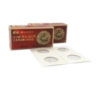 PCCB MINGT 100 Piezas de Soportes para Monedas de Cartón Blanco de 35,0MM, Protectores, Expositor y Almacenamiento, Tarjetas de 2x2 para Suministros y Colección de Monedas