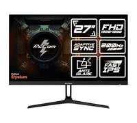 PcCom Elysium Pro Monitor Gaming 27 Pulgadas, FHD 1920 X 1080, 200Hz, HDR, 1ms, Fast IPS, Adaptive Sync, HDMI 2.1 DisplayPort, Monitor Gaming Negro