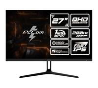 PcCom Elysium Pro Monitor Gaming 27 Pulgadas QHD 2560x1440 Fast IPS 200Hz 1ms MPRT AdaptiveSync HDR, HDMI 2.1, DisplayPort 1.4, Compatible VESA para PC y Consolas