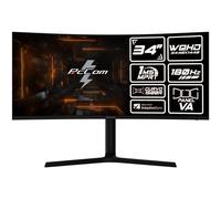 PcCom Elysium Pro Monitor Gaming 34" Fast VA WQHD 180Hz Adaptive Sync Altura Regulable Curvo