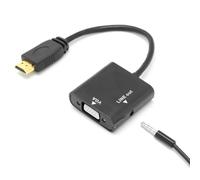 PcCom Essential Adaptador HDMI a VGA + Cable Jack 3.5mm