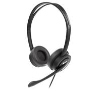 PcCom Essential Auriculares de Oficina con Micrófono Negros