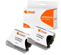 Pccom Essential Brother Lc1000xl/lc970xl Cartucho Tinta Compatible Negro Pack 2