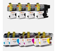 Pccom Essential Brother Lc123/lc121 Cartucho Tinta Compatible Negro/cian/magenta/amarillo Pack 10