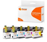 Pccom Essential Brother Lc123/lc121 Cartucho Tinta Compatible Negro/cian/magenta/amarillo Pack 5