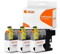 Pccom Essential Brother Lc123/lc121 Cartucho Tinta Compatible Negro Pack 3