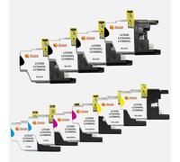 Pccom Essential Brother Lc1240xl/lc1220xl/lc1280xl Cartucho Tinta Compatible Negro/cian/magenta/amarillo Pack 10