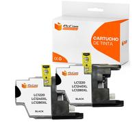 Pccom Essential Brother Lc1240xl/lc1220xl/lc1280xl Cartucho Tinta Compatible Negro Pack 2