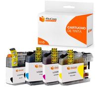 Pccom Essential Brother Lc227xl/lc225xl Cartucho Tinta Compatible Negro/cian/magenta/amarillo Pack 4