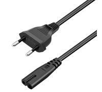 PcCom Essential Cable de Alimentación C7/Schuko 1.8m Negro