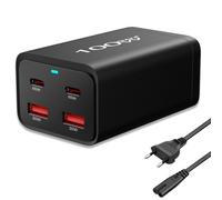 PcCom Essential Cargador GaN3 2x USB-C 100W + Carga Rápida 2x USB-A 3.0