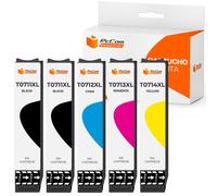 Pccom Essential Epson Cartucho Tinta Compatible con T0711/T0712/T0713/T0714 Negro/Cian/Magenta/Amarillo Pack 5