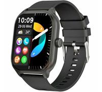 PcCom ESSENTIAL Fit MAX Smartwatch Bluetooth con Llamadas, Pantalla 45,7 mm, Más de 120 Modos Deportivos, Pulsómetro, Monitor de Sueño, IP68, Compatible con Android iOS, Negro