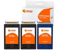 Pccom Essential HP 21XL/22XL Cartucho Tinta Compatible Negro/Tricolor Pack 3