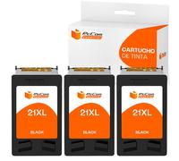 Pccom Essential HP 21XL Cartucho Tinta Compatible Negro Pack 3