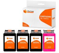 Pccom Essential HP 303XL Cartucho Tinta Compatible Negro/Tricolor Pack 3+1