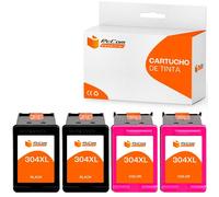 Pccom Essential HP 304XL Cartucho Tinta Compatible Negro/Tricolor Pack 2+2