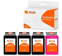 Pccom Essential HP 304XL Cartucho Tinta Compatible Negro/Tricolor Pack 4