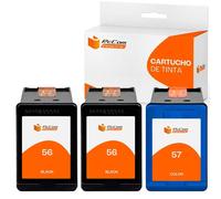 PcCom Essential HP 56/57 Cartucho Tinta Compatible Negro/tricolor Pack 3