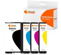 Pccom Essential HP 950XL/951XL Cartucho Tinta Compatible Negro/Cian/Magenta/Amarillo Pack 4
