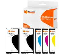 Pccom Essential HP 950XL/951XL Cartucho Tinta Compatible Negro/Cian/Magenta/Amarillo Pack 5