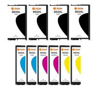 Pccom Essential HP 953XL Cartucho Tinta Compatible Negro/Cian/Magenta/Amarillo Pack 10
