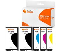 Pccom Essential HP 953XL Cartucho Tinta Compatible Negro/Cian/Magenta/Amarillo Pack 5