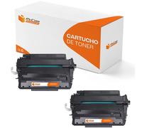 PcCom Essential HP CE255X/55X Tóner Compatible Negro Pack 2